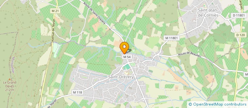 localisation de l'entreprise O.B. EVENTS  SAINT-DREZERY