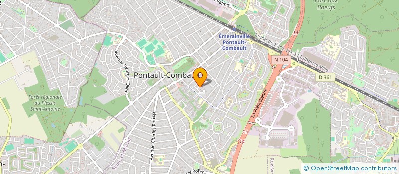 localisation de l'entreprise O B FINANCE ET ASSURANCE à PONTAULT-COMBAULT