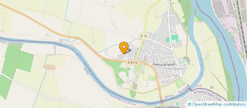 localisation de l'entreprise O.B.H.  FOURQUES