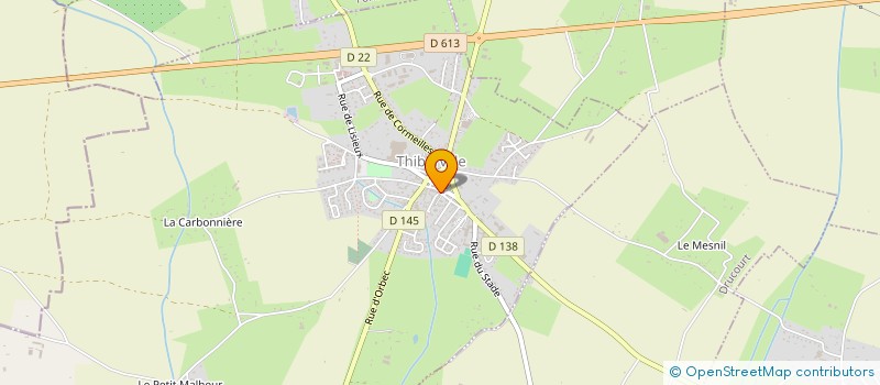 localisation de l'entreprise O.B. ISOLATION à THIBERVILLE