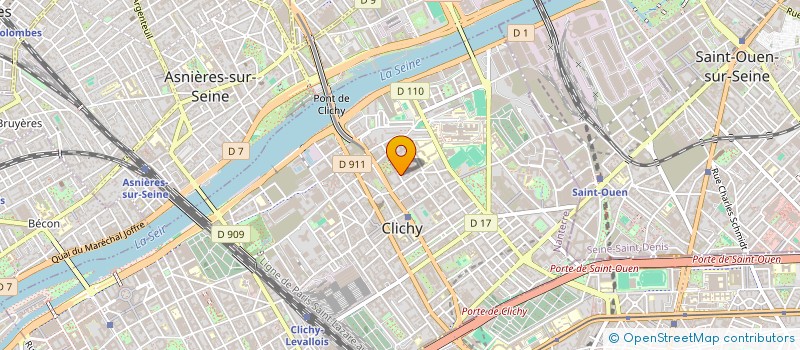 localisation de l'entreprise O.B.M à CLICHY