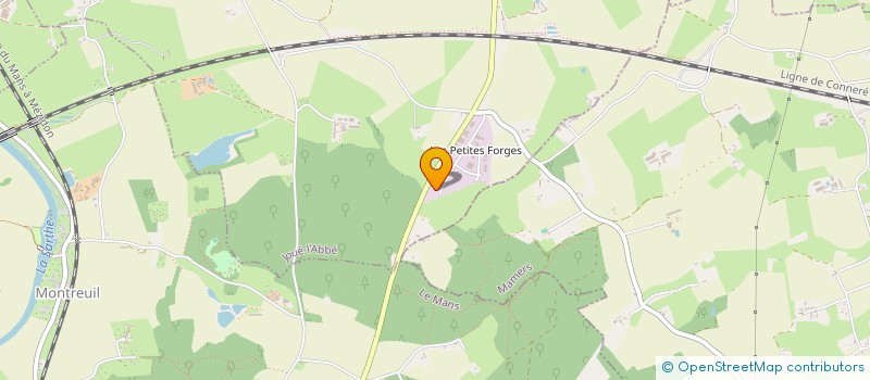 localisation de l'entreprise O.B.M.P.  JOUE-L'ABBE