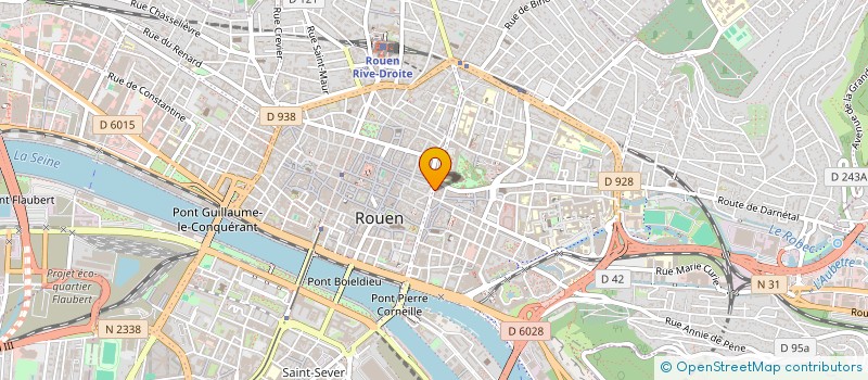 localisation de l'entreprise O.B.R. à ROUEN