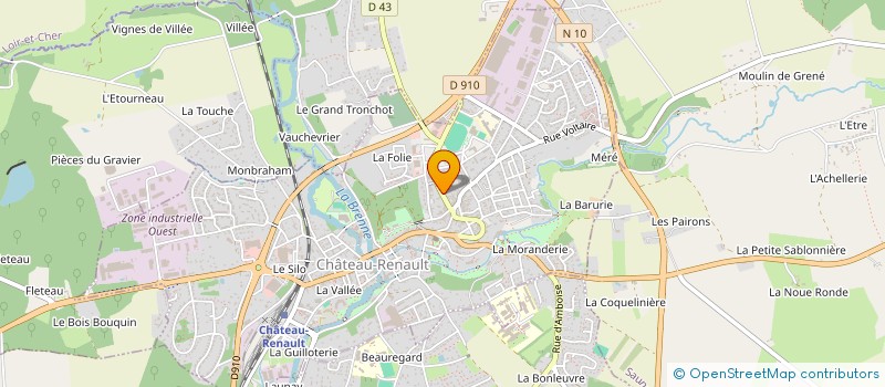 localisation de l'entreprise O&B VENDOME à CHATEAU-RENAULT
