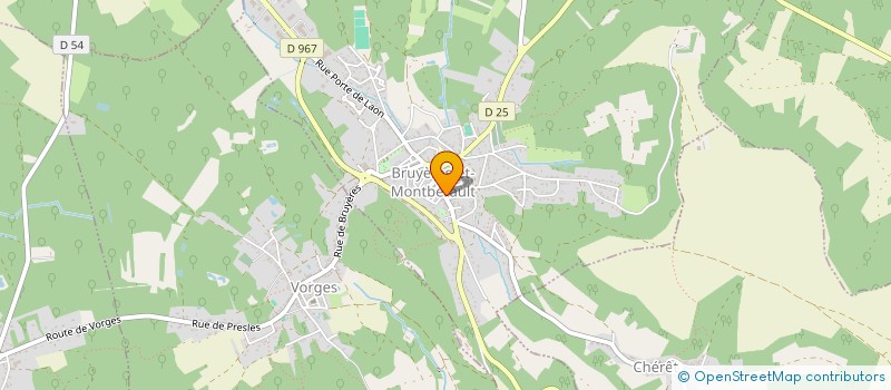 localisation de l'entreprise O BABY BULLES à BRUYERES-ET-MONTBERAULT
