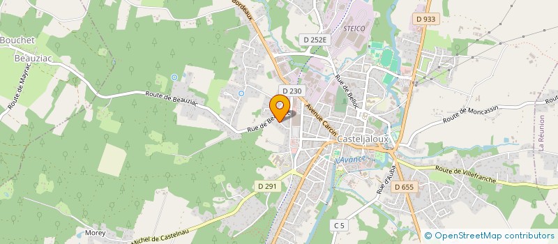 localisation de l'entreprise O'BAINE  CASTELJALOUX