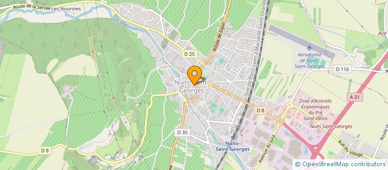 localisation de l'entreprise O'BAR@20 à NUITS-SAINT-GEORGES