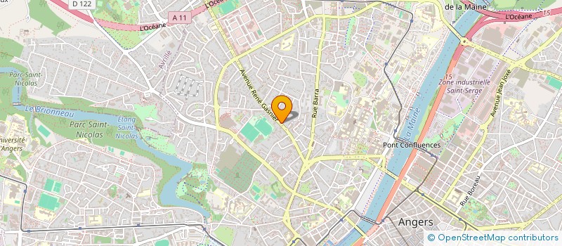 localisation de l'entreprise O BAR à ANGERS