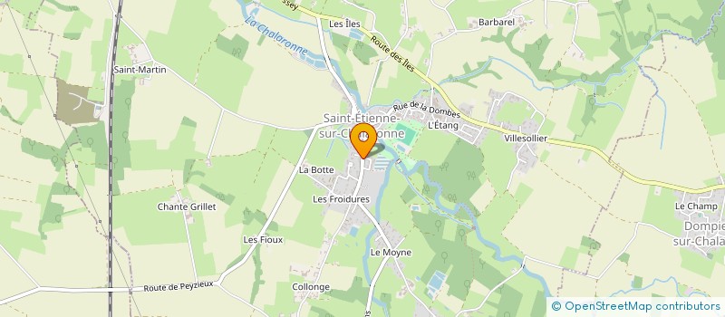 localisation de l'entreprise O BAR'BAR'L  SAINT-ETIENNE-SUR-CHALARONNE