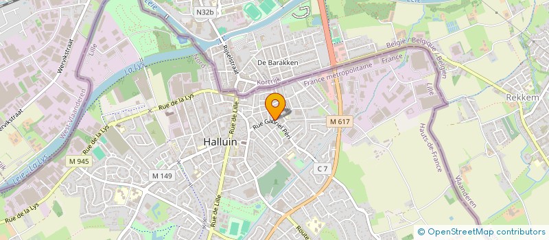 localisation de l'entreprise O BARAMOS  HALLUIN