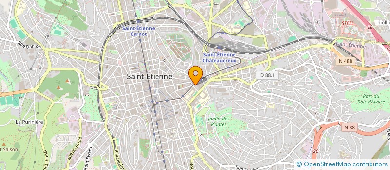 localisation de l'entreprise O BARBER  SAINT-ETIENNE