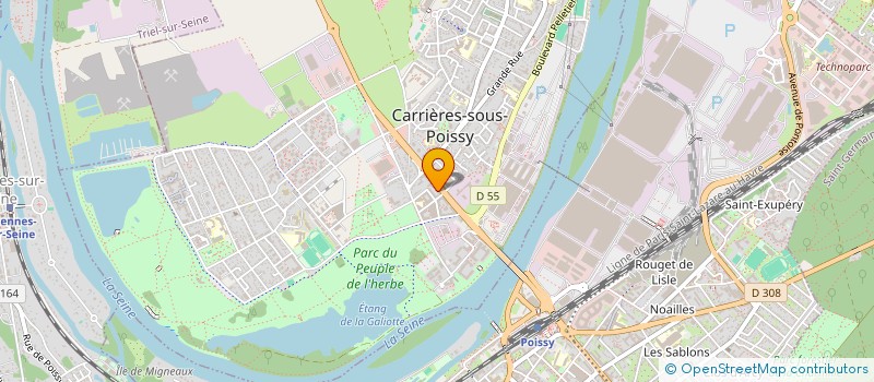 localisation de l'entreprise O BARBER CITY 78  CARRIERES-SOUS-POISSY