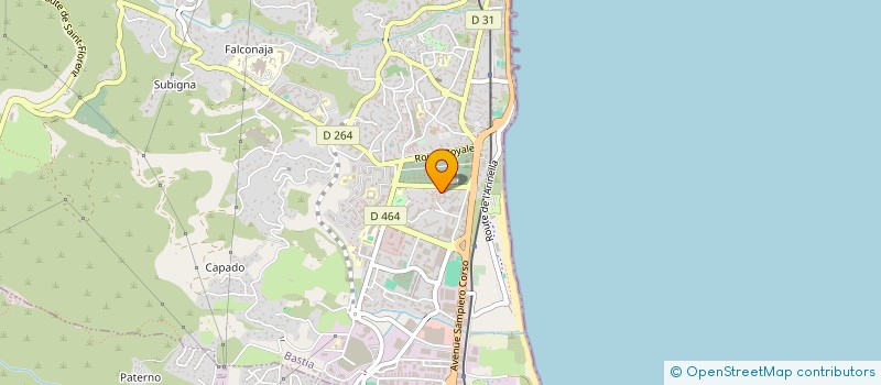 localisation de l'entreprise O'BARBER DU POLYGONE à BASTIA