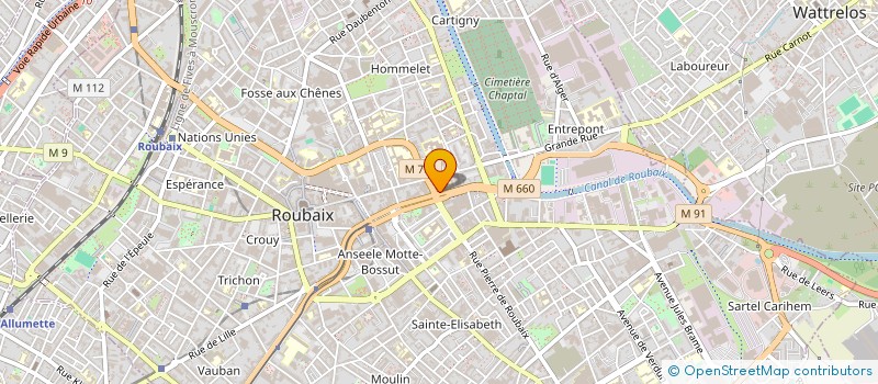 localisation de l'entreprise O'BAS PRIX à ROUBAIX