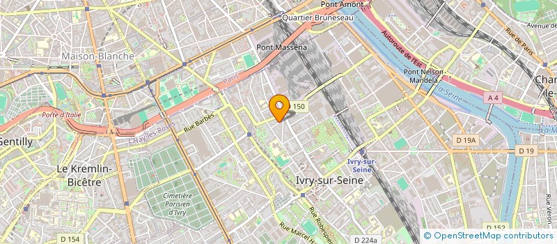 localisation de l'entreprise O'BD COMPANY à IVRY-SUR-SEINE