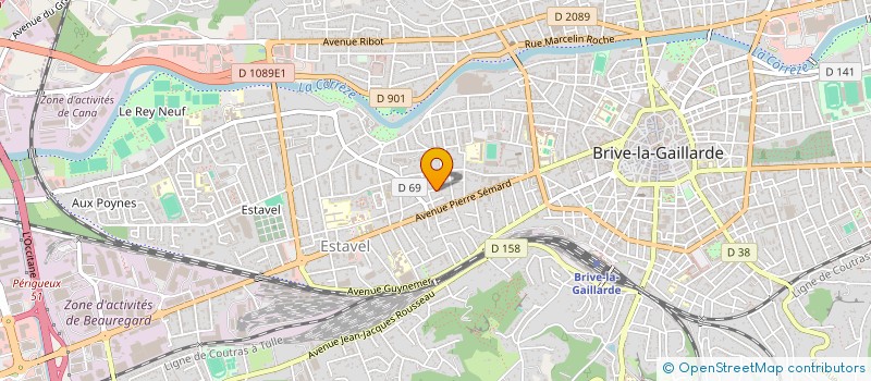 localisation de l'entreprise O BEAU BUREAU  BRIVE-LA-GAILLARDE