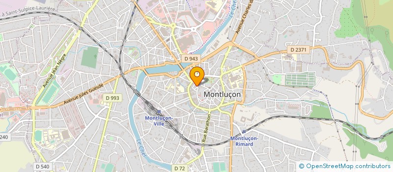 localisation de l'entreprise O BEAUX JOURS à MONTLUCON