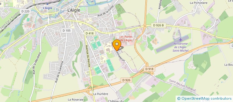 localisation de l'entreprise O'BEFORE à L'AIGLE