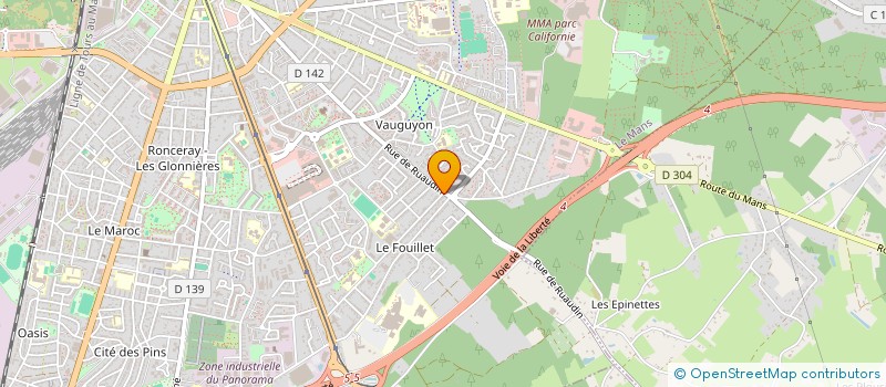 localisation de l'entreprise O'BELLES DOUCEURS  LE MANS