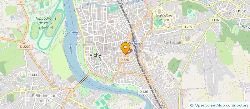 localisation de l'entreprise O BELLES RIVES à VICHY