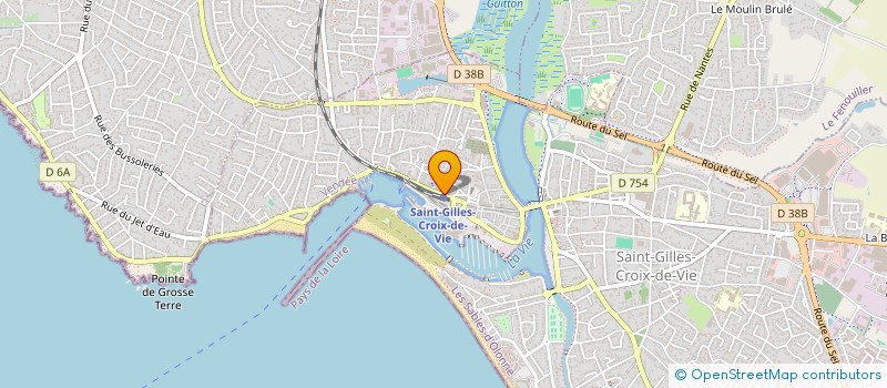 localisation de l'entreprise O'BICHETTES à SAINT-GILLES-CROIX-DE-VIE