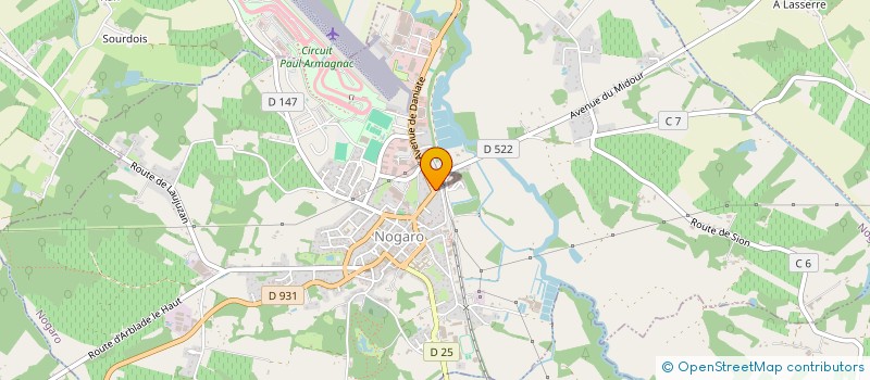 localisation de l'entreprise O BIEN ETRE à NOGARO