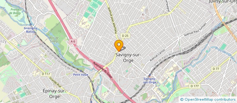 localisation de l'entreprise O BIG FOOD à SAVIGNY-SUR-ORGE