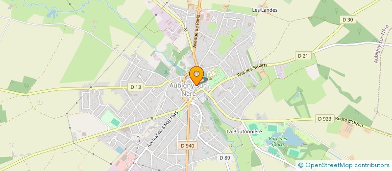 localisation de l'entreprise O'BIRETTES  AUBIGNY-SUR-NERE