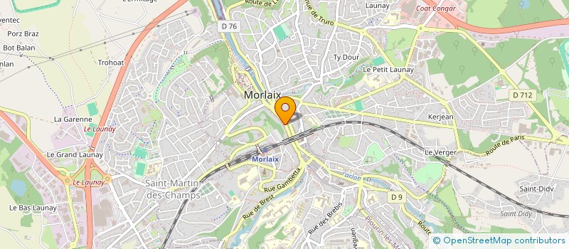 localisation de l'entreprise O BISTRONOMIQUE  MORLAIX