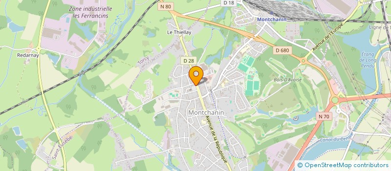localisation de l'entreprise O BISTROT à MONTCHANIN