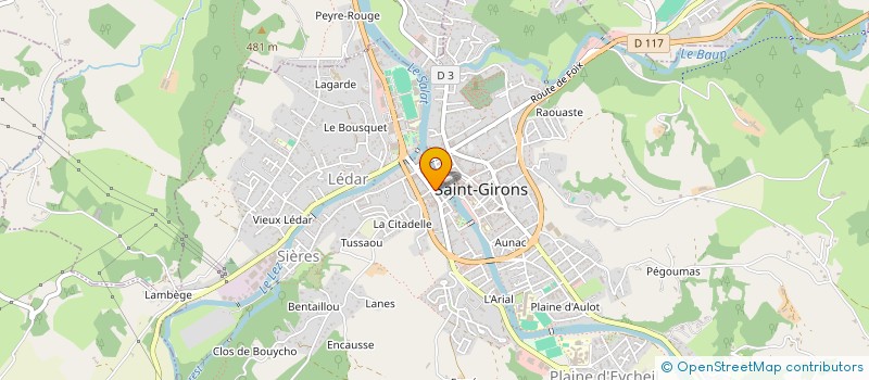 localisation de l'entreprise O BISTROT DU PAYS à SAINT-GIRONS