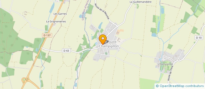 localisation de l'entreprise O'BISTROT ST GEORGES  SAINT-JUIRE-CHAMPGILLON