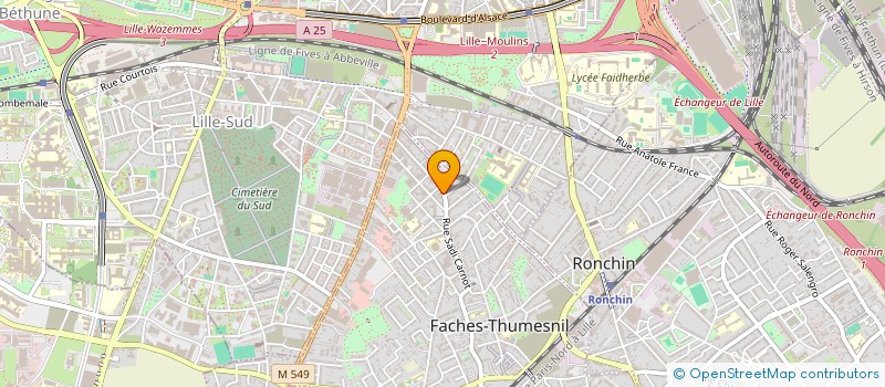 localisation de l'entreprise O'BO TOUTOU  FACHES-THUMESNIL