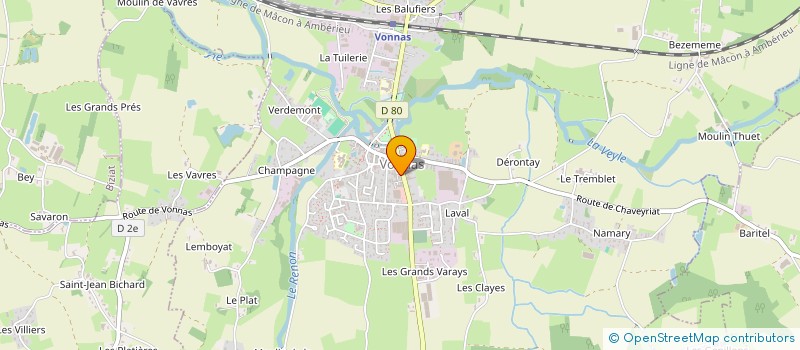 localisation de l'entreprise O ' BOB BARBER SHOP  VONNAS