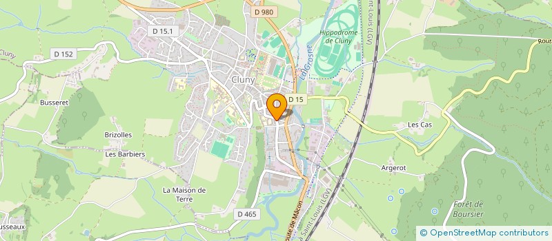 localisation de l'entreprise O ' BOB BARBER SHOP ( CLUNY )  CLUNY