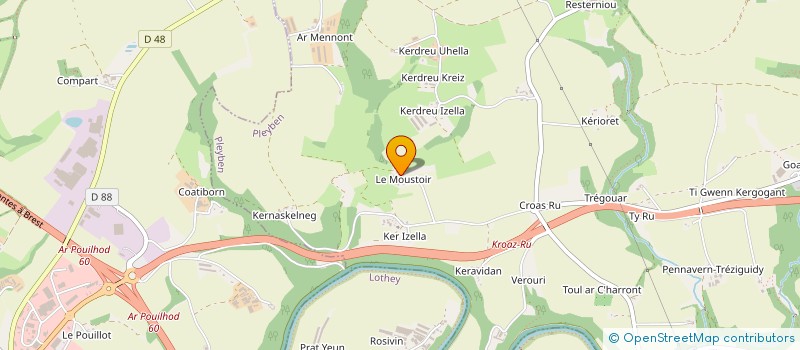 localisation de l'entreprise O'BOIS JOEL GUEGUEN  BRASPARTS