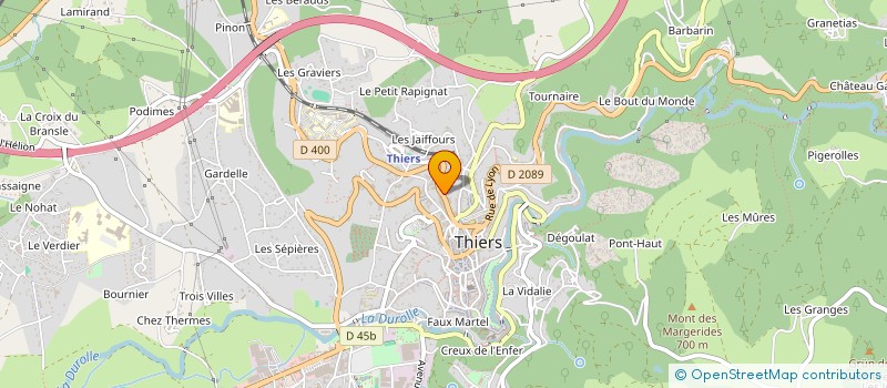 localisation de l'entreprise O'BON CBD - COFFEE SHOP à THIERS
