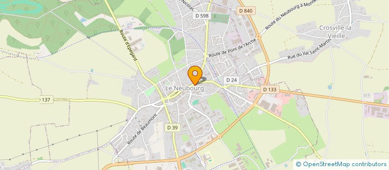 localisation de l'entreprise O BON'EURE DU VRAC à LE NEUBOURG