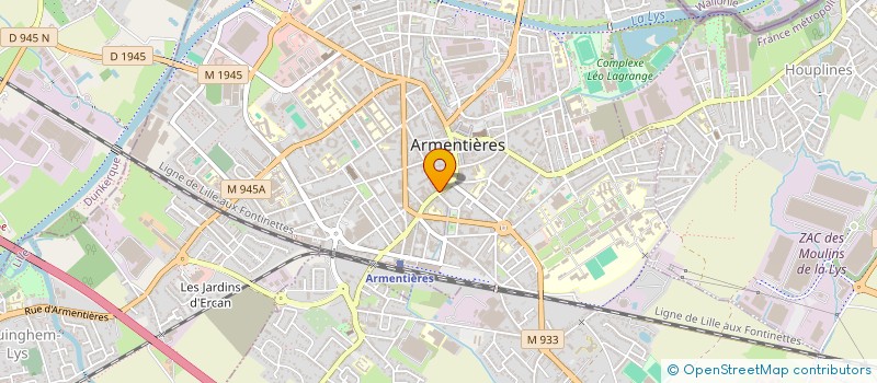 localisation de l'entreprise O'BON PAIN D'OR à ARMENTIERES