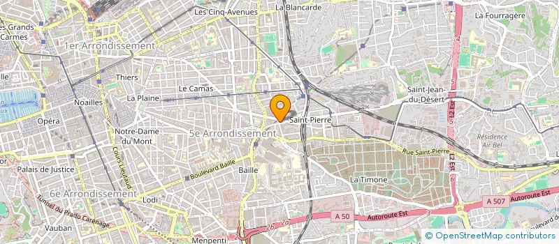 localisation de l'entreprise O BON PAIN DE LA TIMONE à MARSEILLE
