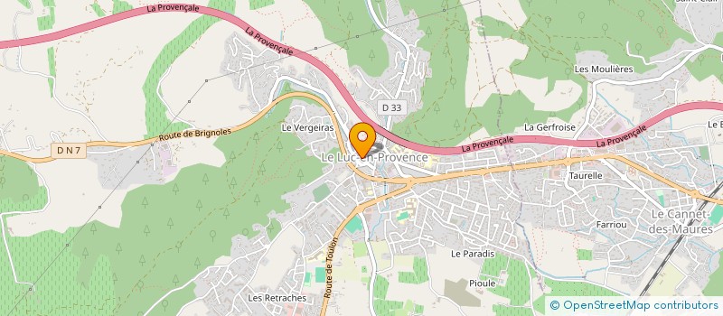 localisation de l'entreprise O BON PAIN SARL  LE LUC