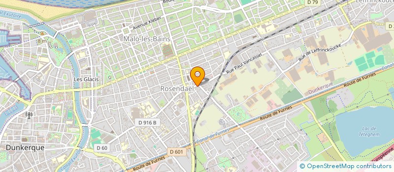 localisation de l'entreprise O' BONHEUR à DUNKERQUE