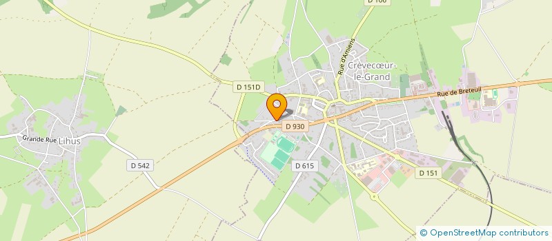 localisation de l'entreprise O BONS VIVANTS  CREVECUR-LE-GRAND