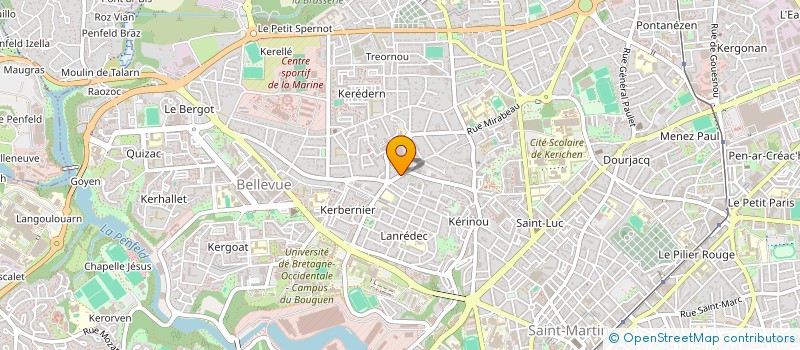localisation de l'entreprise O'BORDELO à BREST