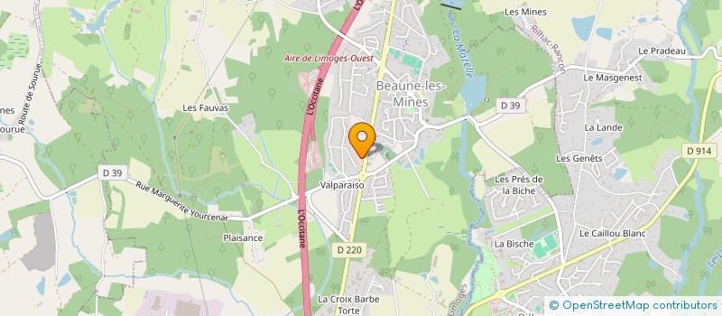 localisation de l'entreprise O'BOUCHER à LIMOGES