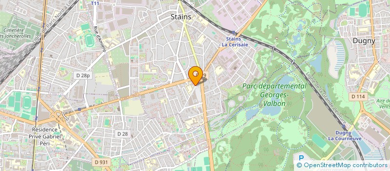 localisation de l'entreprise O' BRAISE à STAINS