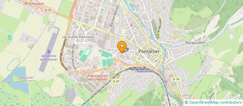 localisation de l'entreprise O'BRAISE à PONTARLIER