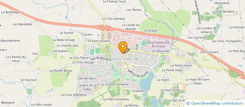 localisation de l'entreprise O'BREIZH GILLES à SAINT-GILLES