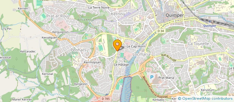 localisation de l'entreprise O'BROOKLYN  QUIMPER