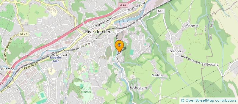 localisation de l'entreprise O'BROTHERS à RIVE-DE-GIER